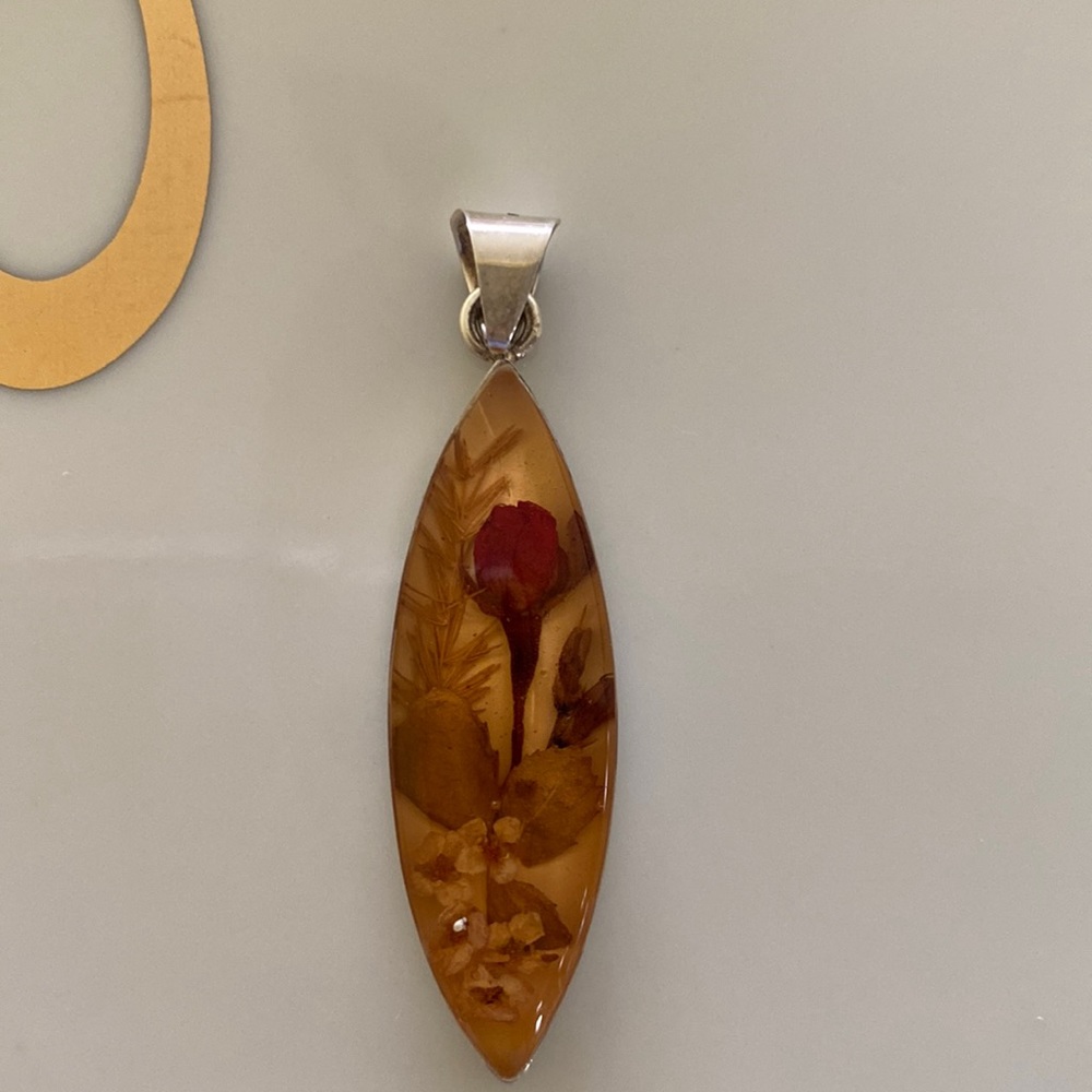 Sterling silver flower pendent